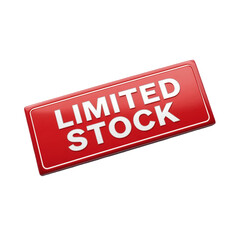 LIMITED STOCK label, icon, tag, button, badge, sticker