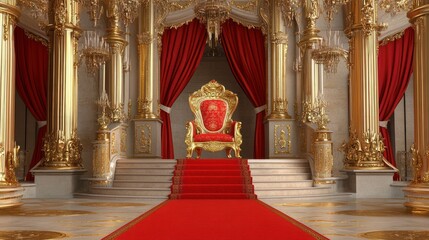 Grand Royal Throne Room: Opulence and Majesty
