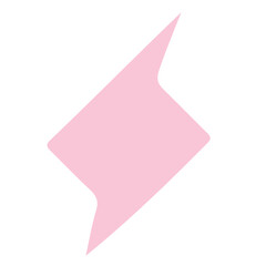 Obraz premium Abstract pink shape, minimalistic and modern design, soft pastel color, creative element for backgrounds, decoration, graphic projects.