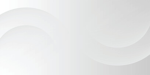 A minimalist abstract background featuring overlapping curves and circular shapes in various shades of gray.