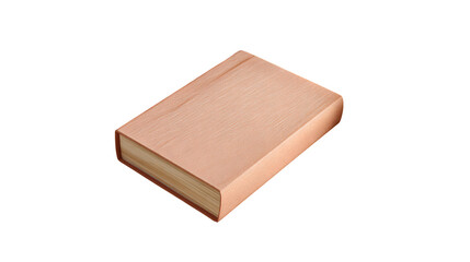 Peach Book Cover, isolated on transparent background