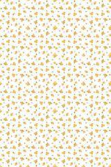 Small yellow flowers pattern. Cute seamless pattern design element for banner, poster, wallpaper, textile and gift wrapping paper.
