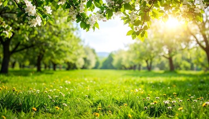 Blooming spring garden