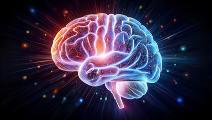 Fototapeta premium abstract background with glowing lines