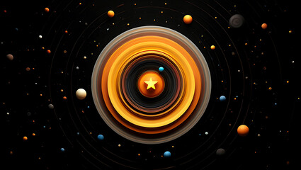 An art design of a bright blue and purple swirl of a spiral galaxy in the dark cosmos