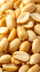 Close-up of many shelled peanuts