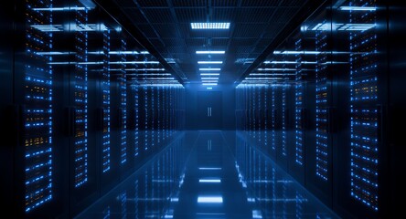 High-Tech Data Center Secure, Reliable Cloud Hosting IT Infrastructure Solutions