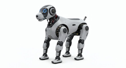 Futuristic Robotic Dog A Technological Marvel in Motion, Showcasing Advanced Robotics and Artificial Intelligence