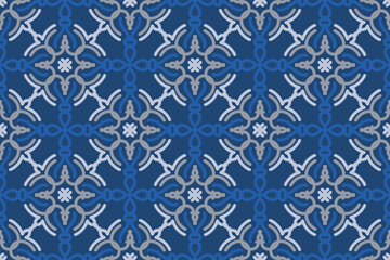 blue seamless pattern for fabric