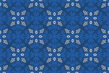 blue seamless pattern for fabric