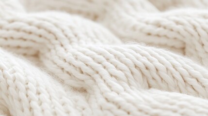 Close-up Knitted Fabric Texture