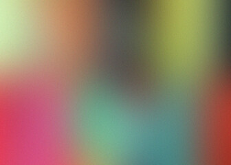 Abstract mosaic of vibrant colors with soft gradients and blurred edges