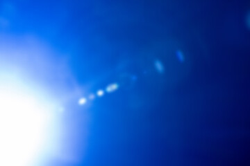 blue lens flare background