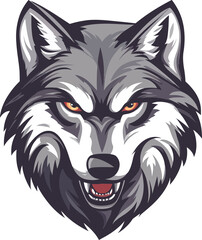 Fototapeta premium wolf head mascot