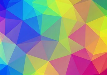 Obraz premium Geometric rainbow spectrum polygonal background a vibrant blend of abstract shapes and colors that