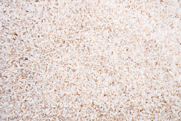 white raw rice texture background