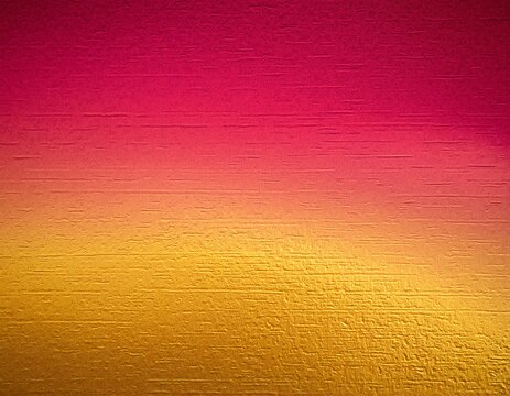 A vibrant red and yellow wallpaper adorned with intricate patterns, softly illuminated by warm, natural light, creating a cozy and inviting atmosphere.