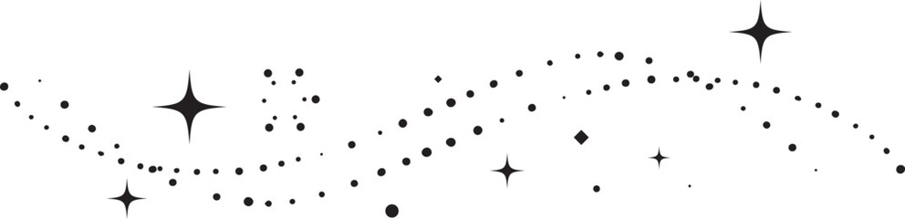 キラキラしたおしゃれな線・ライン素材