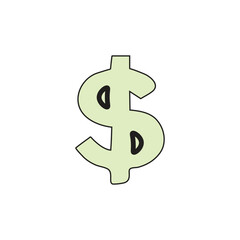 dollar icon vector illustration image used to show various currency units around the world