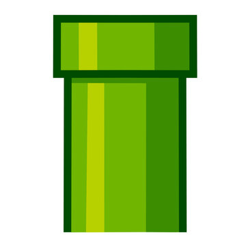 Pixel Art Retro Game Pipes