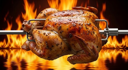 Juicy Roasted Chicken Delicious, Crispy, Golden-Brown Perfection