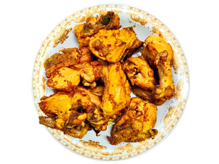A Plate of Crispy Golden Fried Chicken