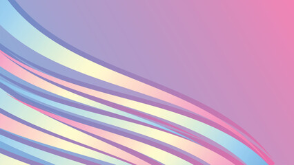 Diagonal hairline wave gradient rectangle vector background