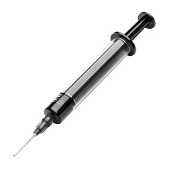 syringe on white background