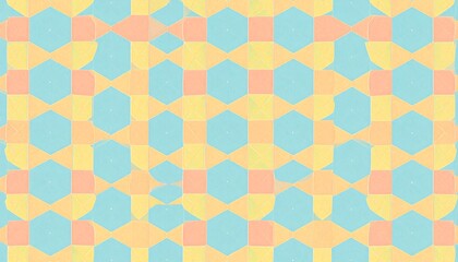 Abstract geometric pattern of soft pastel colors