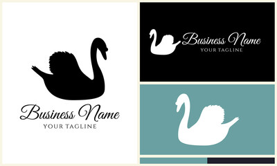 Swan Logo Design Variations. (4)