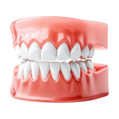 Obraz premium Realistic 3D rendering of human teeth and gums model