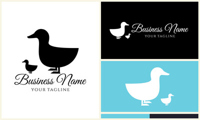 Duck Logo Design Variations. (7)