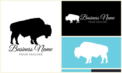 Bison Logo Design Variations. (9)