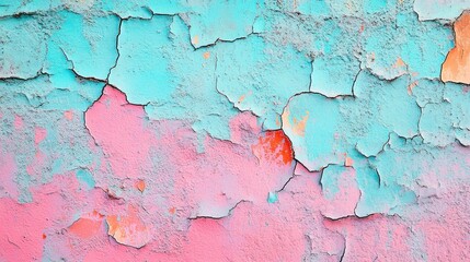 Obraz premium Cracked Painted Wall