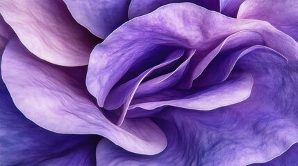 Obraz premium intricate, detailed, high resolution macro photograph, purple, lavender, violet, soft, delicate, silky, velvety, vibrant, petals, rose, flower, close up, center focus, blurred background 