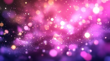 Obraz premium abstract, bokeh, glowing, iridescent, luminous, magical, mysterious, nebula, radiant, shimmering, sparkling, starry, surreal, vibrant 