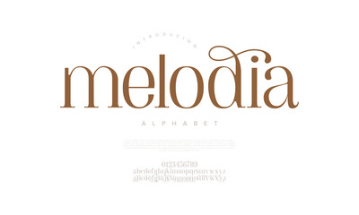 Melodia Elegant Serif Font with Stylish Swashes