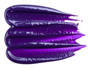 Smear of deep purple berry jam isolated on transparent background
