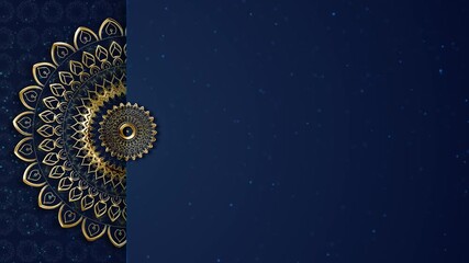 Diwali Social Network animation. Indian Traditional pulli Kolam motion graphics background for pongal, Cultural festivals. oil lamp greetings copy space text logo Hindu festival of lights, in India. - Powered by Adobe