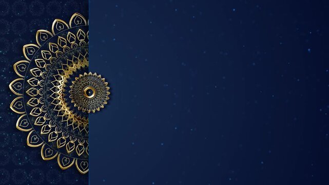 Diwali Social Network animation. Indian Traditional pulli Kolam motion graphics background for pongal, Cultural festivals. oil lamp greetings copy space text logo Hindu festival of lights, in India.