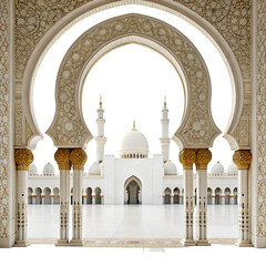 sheikh zayed grand mosque in abu dhabi united arab emirates