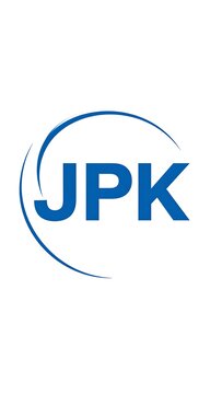 Blue logo with initials