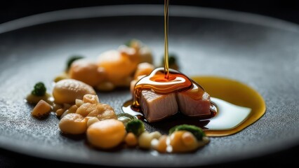 Gourmet dish, plated art