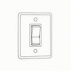 flat black and white of a light switch panel