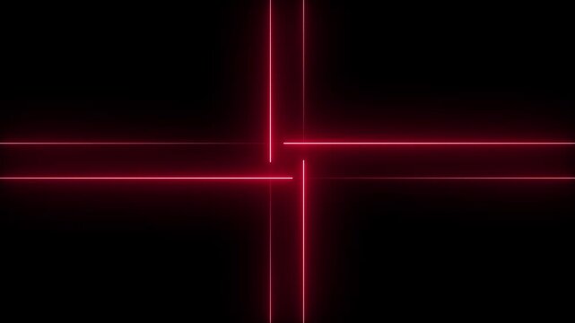 &ldquo;Glowing Neon Opposite Movement Animation on Black Background &ndash; Futuristic Motion Graphic Loop&rdquo;