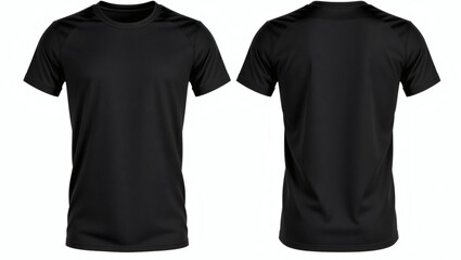 Black t-shirt mockup template