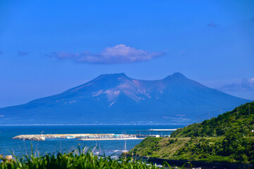 Obraz premium 内浦湾と北海道駒ヶ岳（北海道）