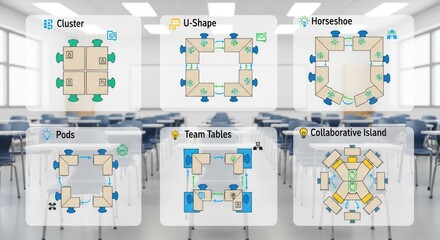 Innovative classroom layouts for interactive learning modern education spaces design
