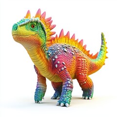 Obraz premium 3D conceptual model of a dinosaur toy figure, 