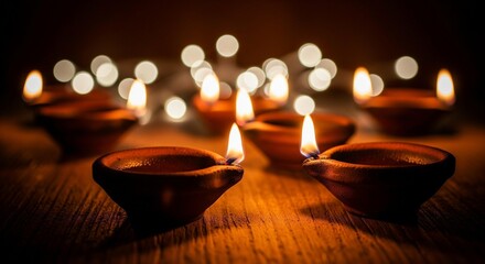 Illuminating Tradition: Earthen Lamps Casting a Gentle Glow on Festive Celebrations